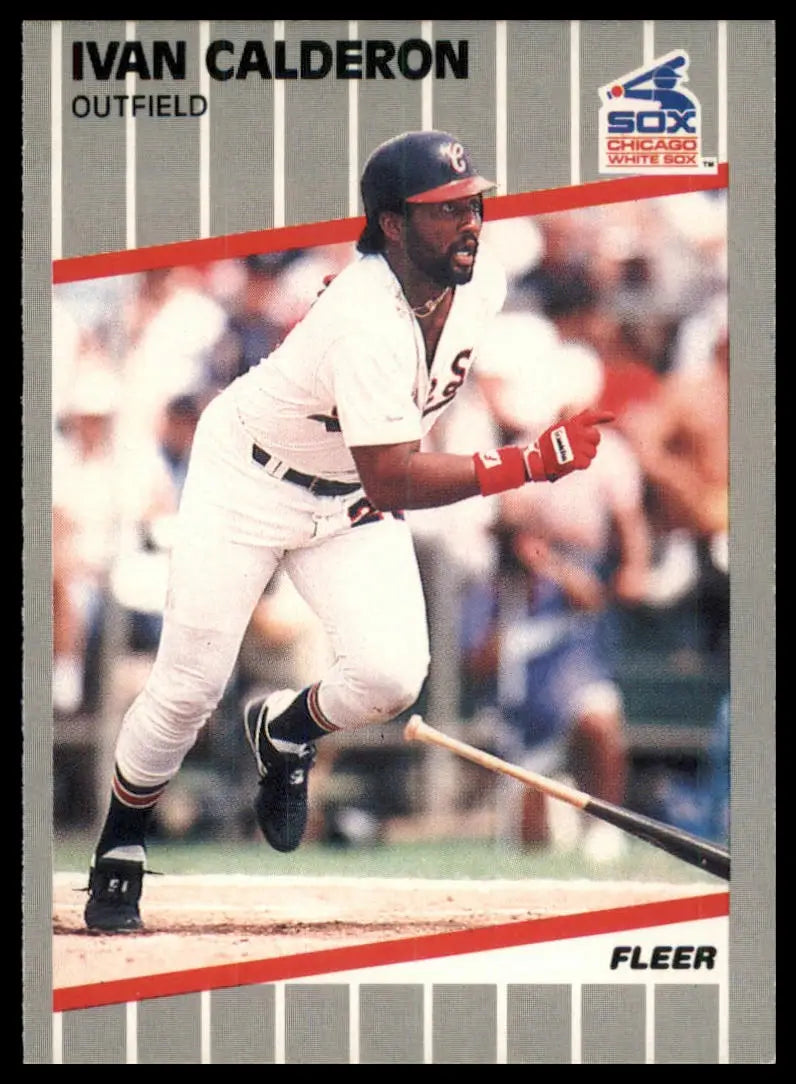 Fleer Ivan Calderon 493 Chicago White Sox LP - Baseball Card Single