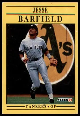 Fleer Jesse Barfield 657 New York Yankees MP - Baseball Card Single