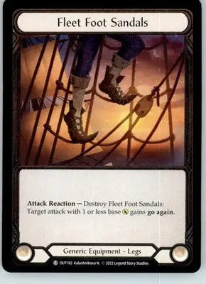 Fleet Foot Sandals - Outsiders - OUT182 - Cold Foil NM - Non-Sports Card Single