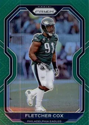 Fletcher Cox - 2020 Panini Prizm - #174 - Prizm Green Football - Football Card Single