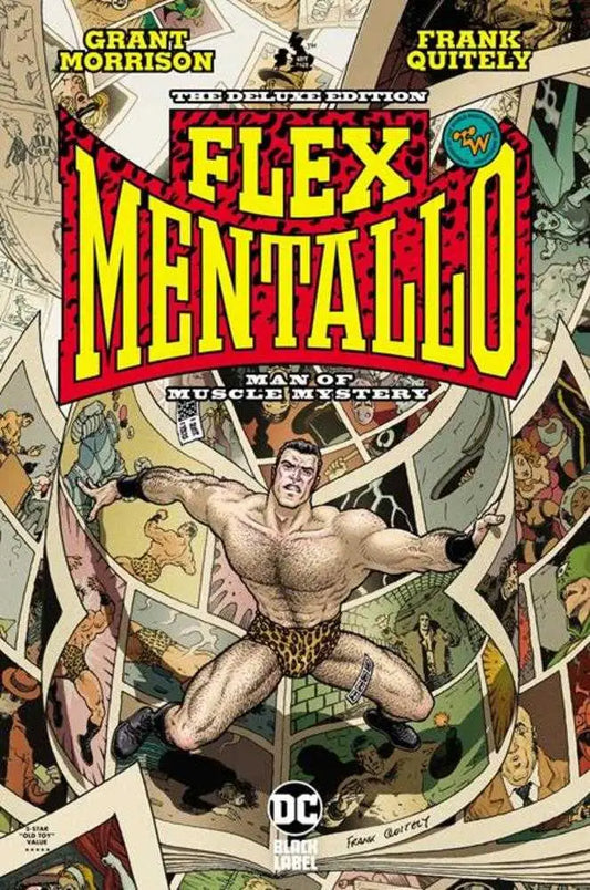 Flex Mentallo comic book cover from Muscle Mystery Deluxe Hardcover 2025 Edition