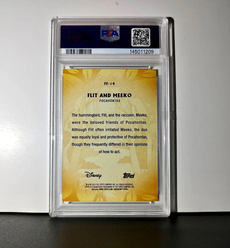 Flit and Meeko 2025 Topps Disney #FF-14 Furry Friends Card Pocahontas PSA 9 MT - Non-Sports Card Single