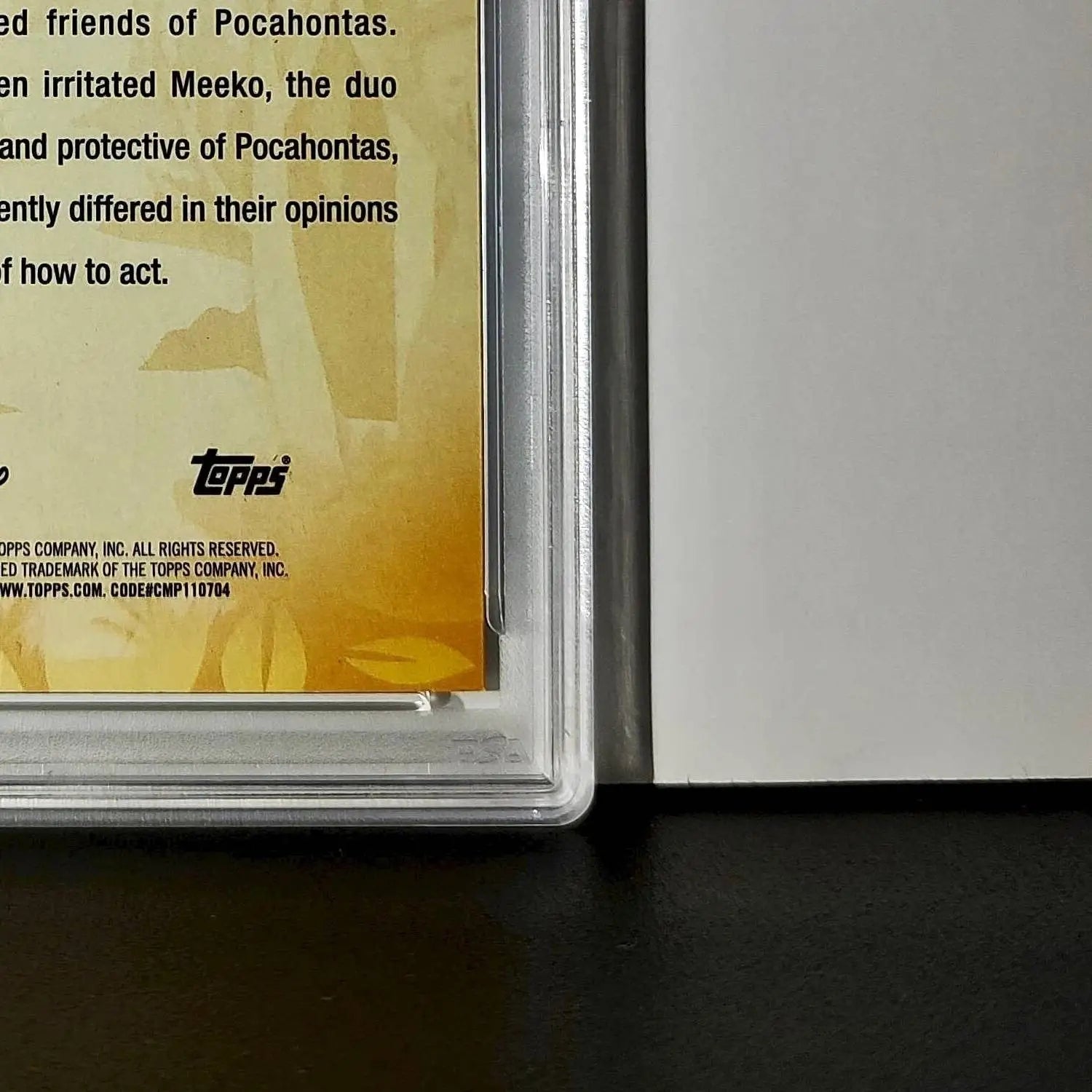 Flit and Meeko 2025 Topps Disney #FF-14 Furry Friends Card Pocahontas PSA 9 - Non-Sports Card Single