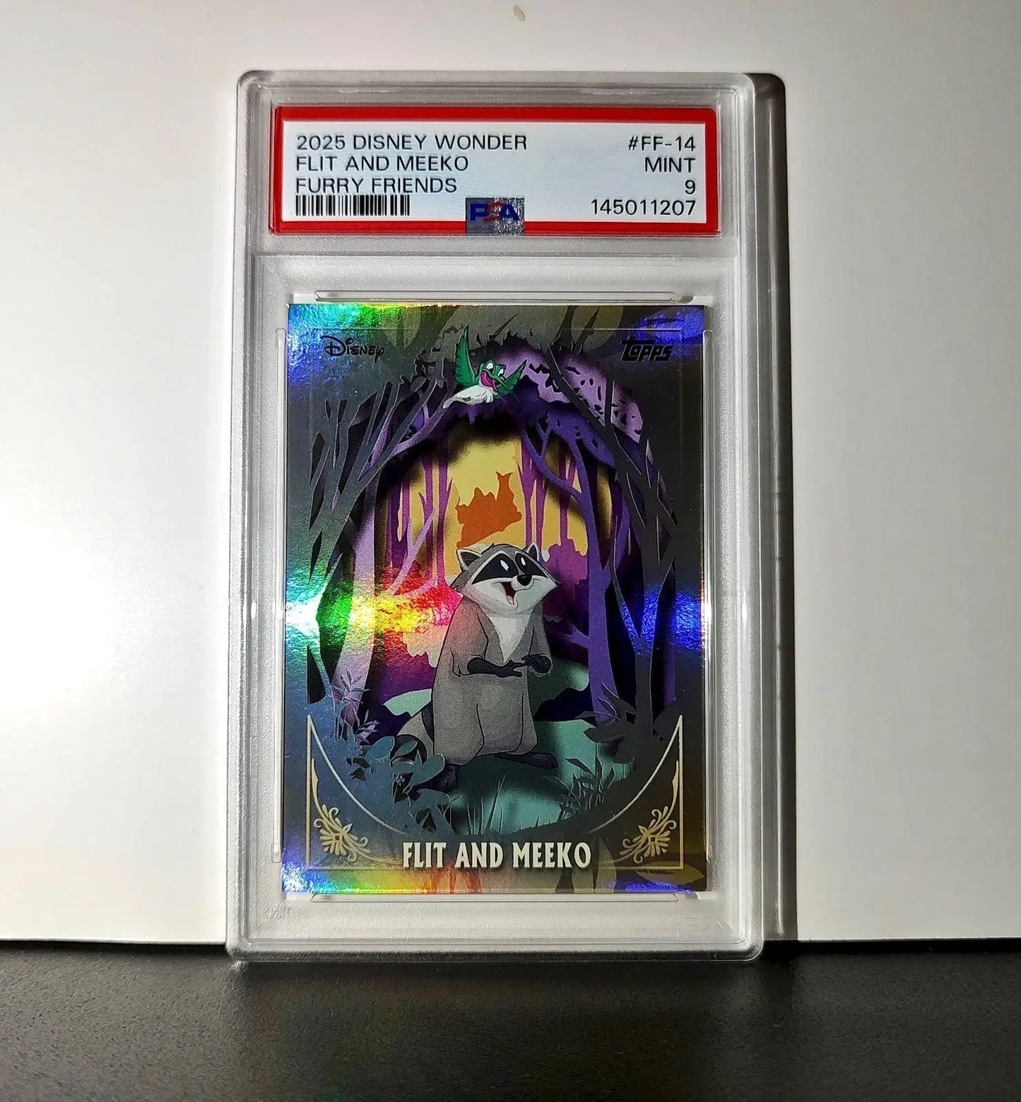 Flit and Meeko 2025 Topps Disney #FF-14 Furry Friends Card Pocahontas PSA 9 - Non-Sports Card Single