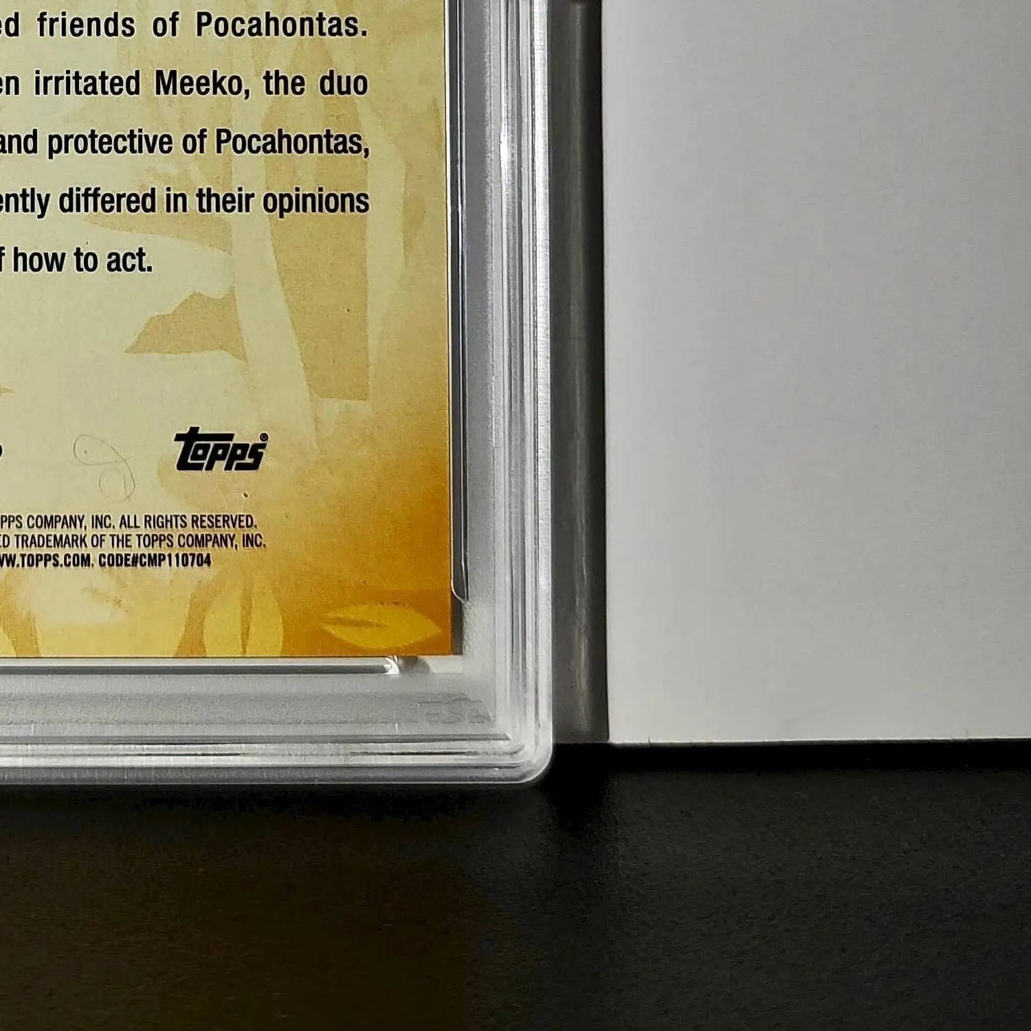 Flit and Meeko 2025 Topps Disney #FF-14 Furry Friends Card Pocahontas PSA 9 MT - Non-Sports Card Single