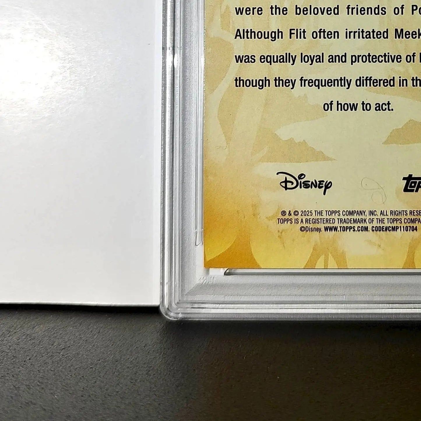 Flit and Meeko 2025 Topps Disney #FF-14 Furry Friends Card Pocahontas PSA 9 MT - Non-Sports Card Single