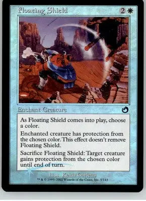 Floating Shield - Torment - 5 - Foil LP Magic: The Gathering - Magic Card Single