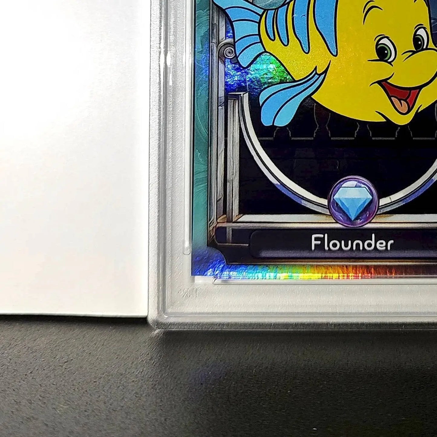 Flounder 2025 Topps Disney Wonder #122 Diamond Card The Little Mermaid PSA 7 - Non-Sports Card Single