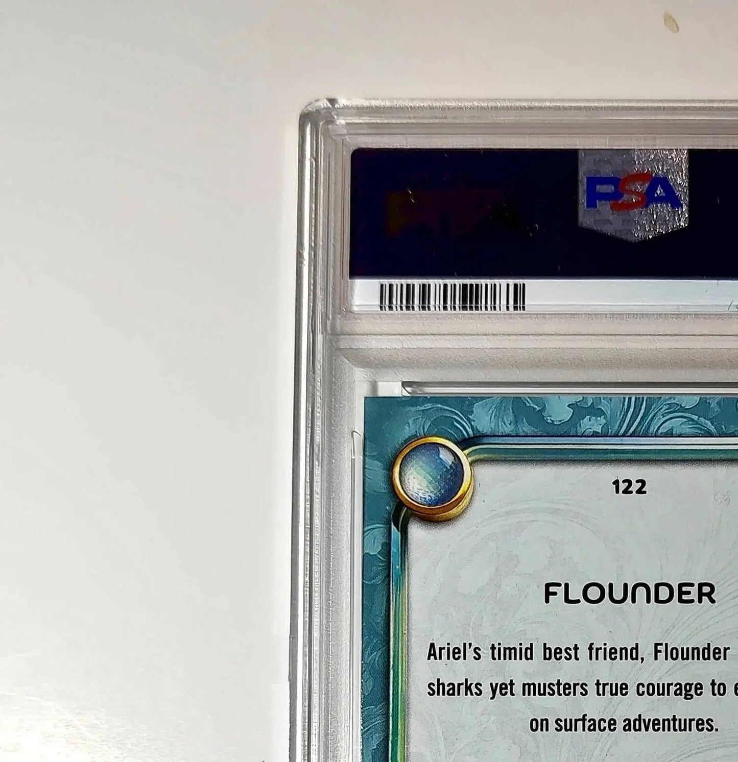 Flounder 2025 Topps Disney Wonder #122 Diamond Card The Little Mermaid PSA 7 - Non-Sports Card Single