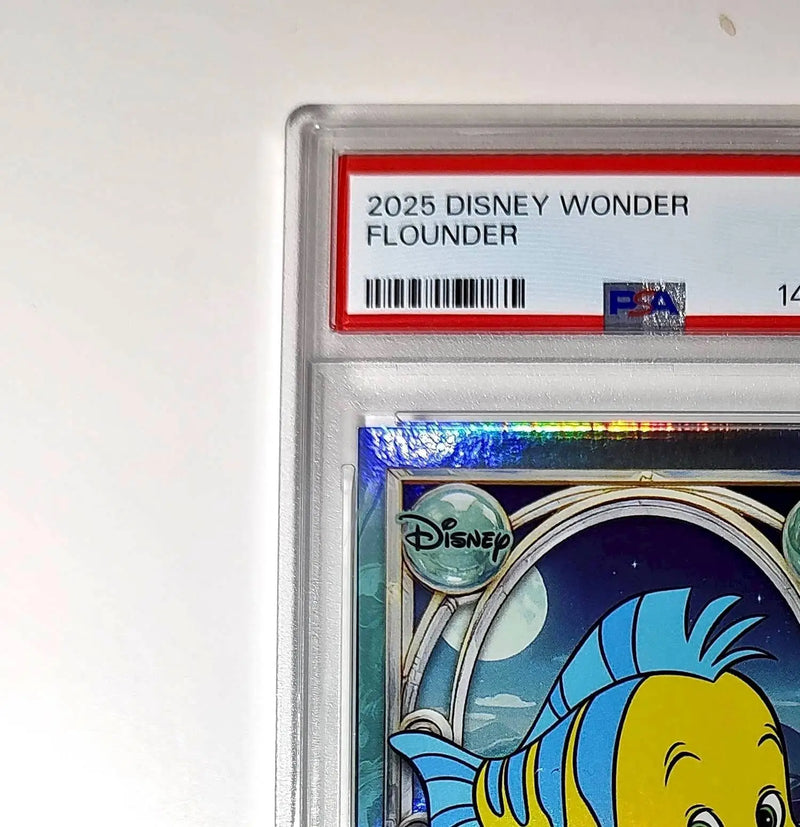 Flounder 2025 Topps Disney Wonder #122 Diamond Card The Little Mermaid PSA 7 - Non-Sports Card Single