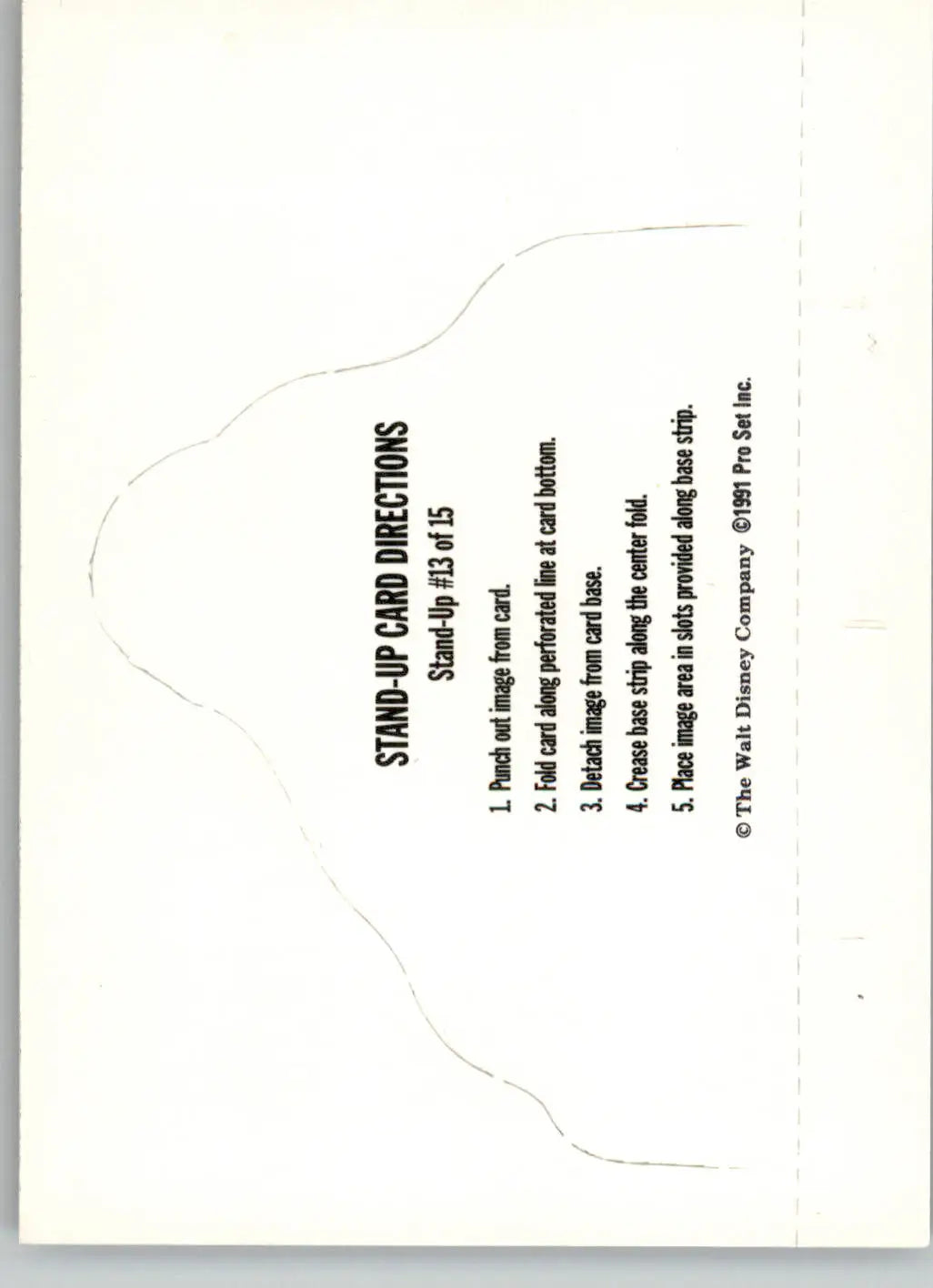 Flounder Sebastian Ariel 1991 Pro Set The Little Mermaid #13 Stand Up Cards - Entertainment Card Single
