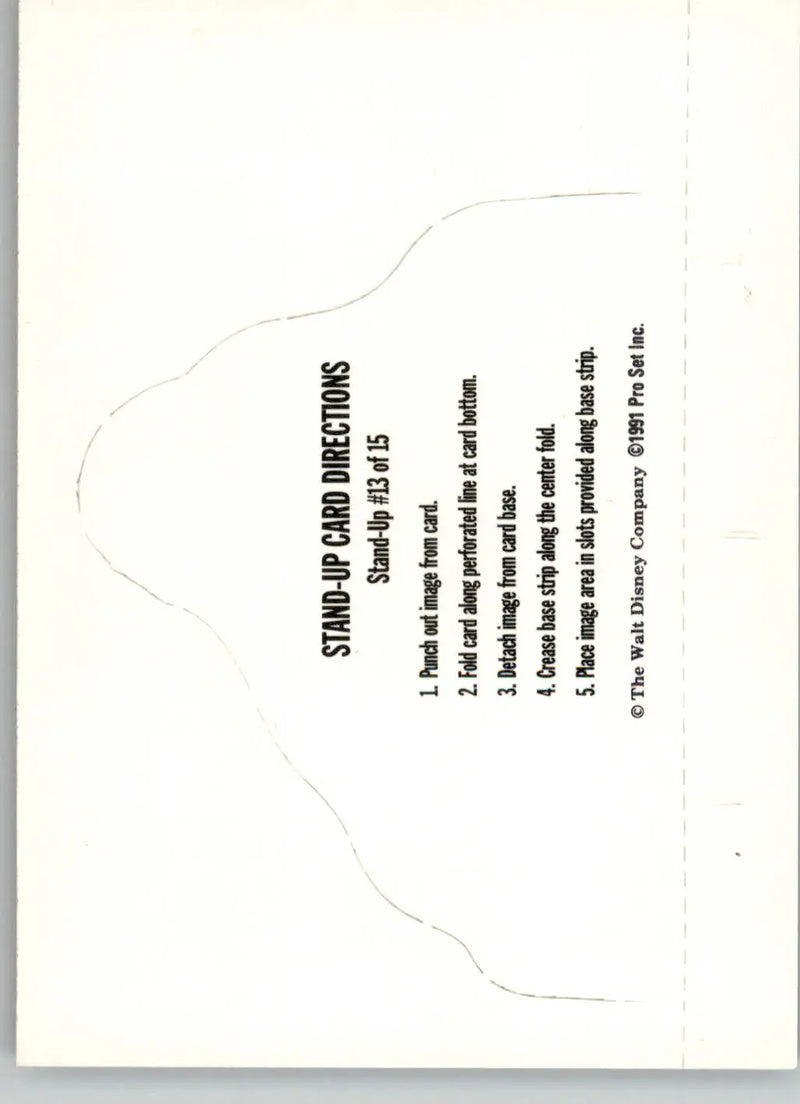 Flounder Sebastian Ariel 1991 Pro Set The Little Mermaid #13 Stand Up Cards - Entertainment Card Single