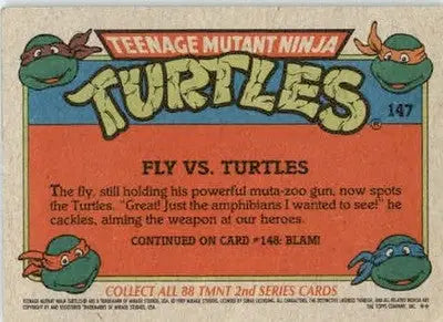 Fly vs. Turtles - 1989 Topps Teenage Mutant Ninja Turtles - #147 - Non_sport - Non-Sports Card Single