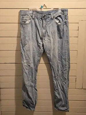 Flypaper Jeans Mens W38 L32 Light Wash Bootcut Denim Pants Embroidered Pockets - Apparel