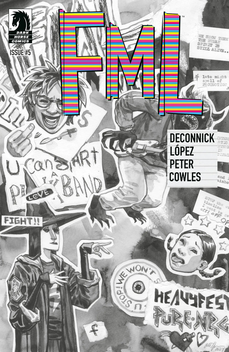 Comic book cover featuring Jill Thompson artwork for Fml #5 Cover B dark web