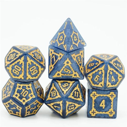 Foam Brain Huge 25mm RPG Dice Set - Blue Castle - General Merchandise