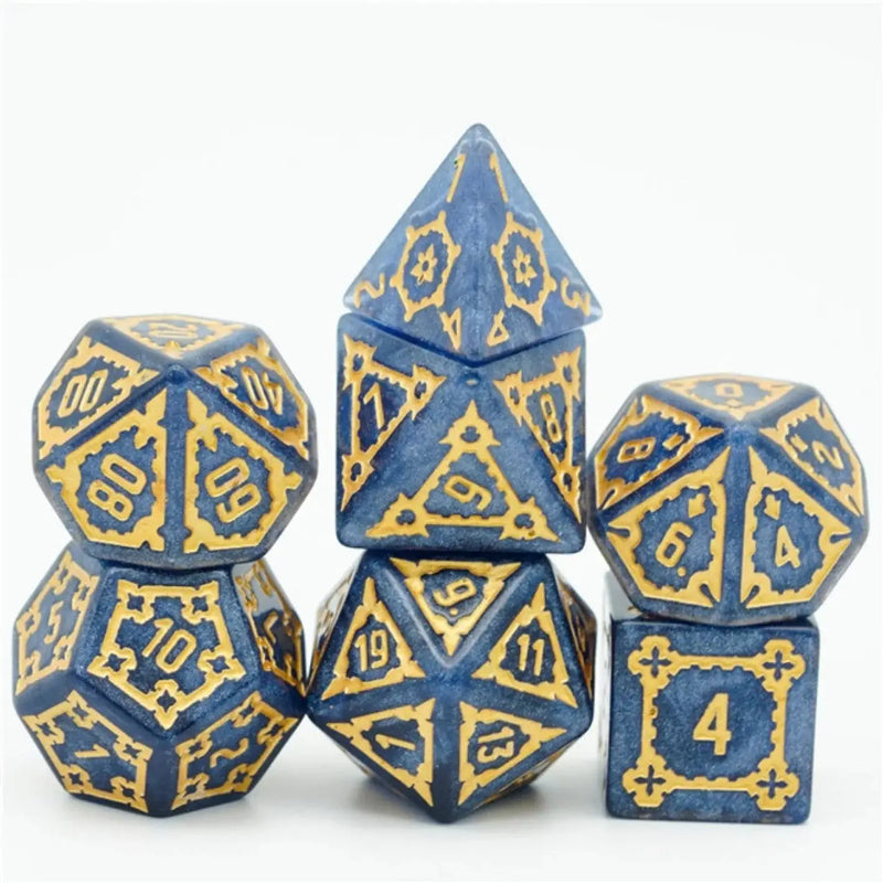 Foam Brain Huge 25mm RPG Dice Set - Blue Castle - General Merchandise