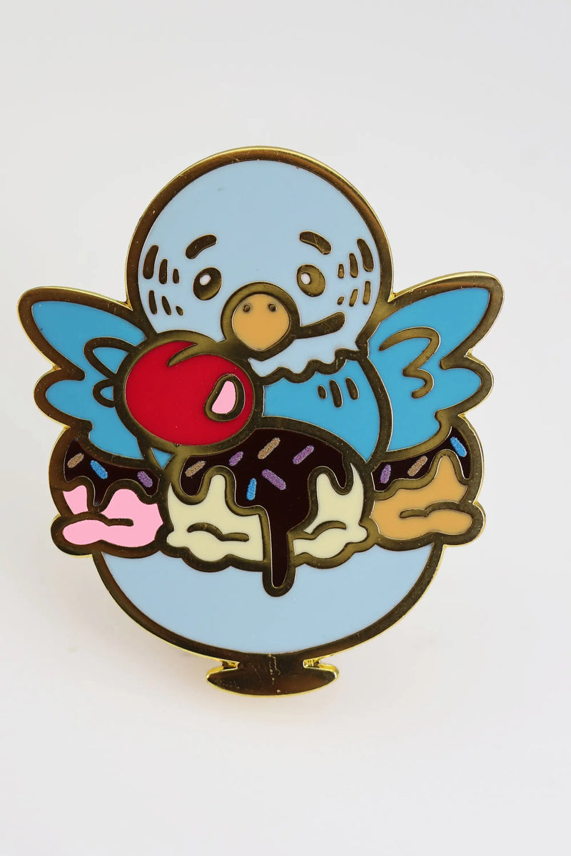 Foam Brain Pastry Pets RPG Dice & Pin Set - Ice Cream Budgie - Gaming Supplies - Dice