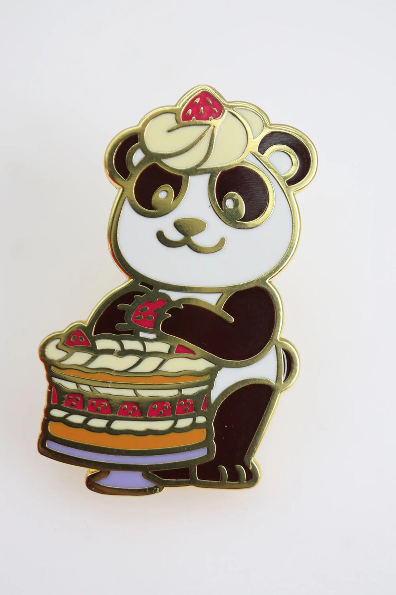 Foam Brain Pastry Pets RPG Dice & Pin Set - Strawberry Shortcake Panda - Gaming Supplies - Dice