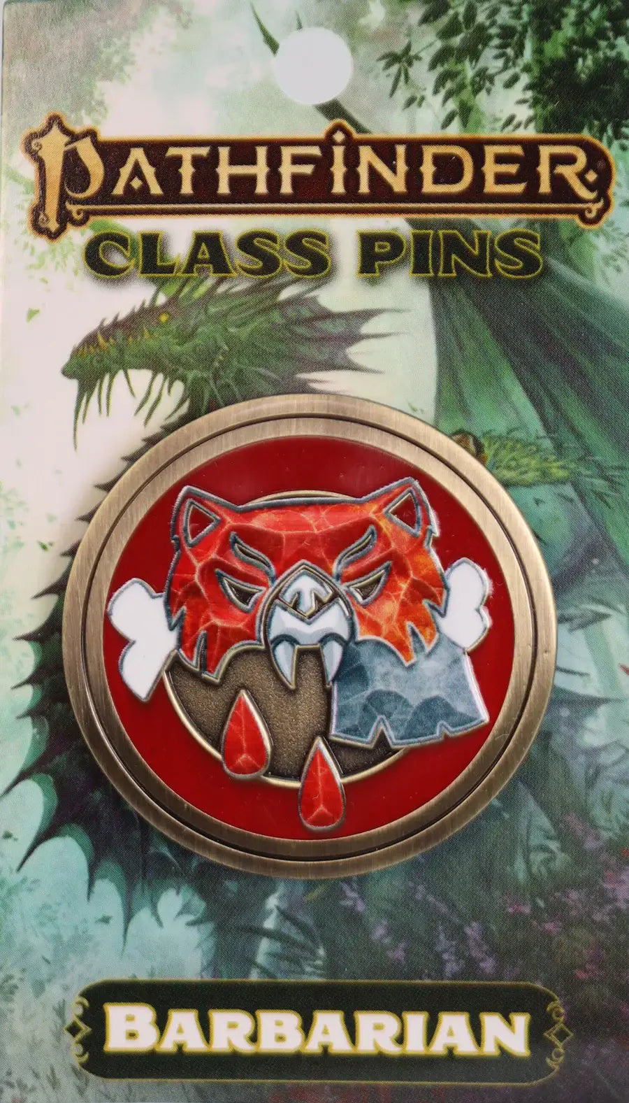 Foam Brain Pathfinder Class Icon Pin: Barbarian - Pin