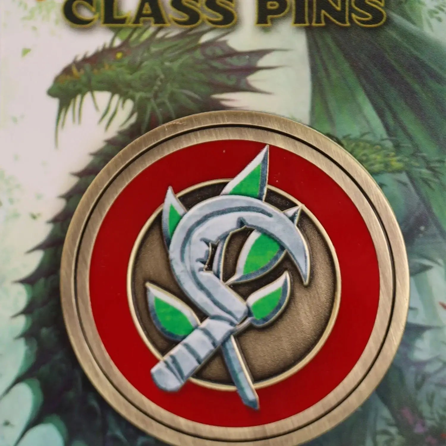 Foam Brain Pathfinder Class Icon Pin: Druid - Collectibles