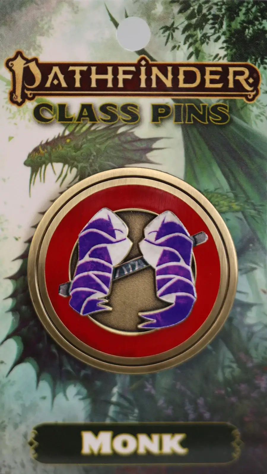 Foam Brain Pathfinder Class Icon Pin: Monk - Pin
