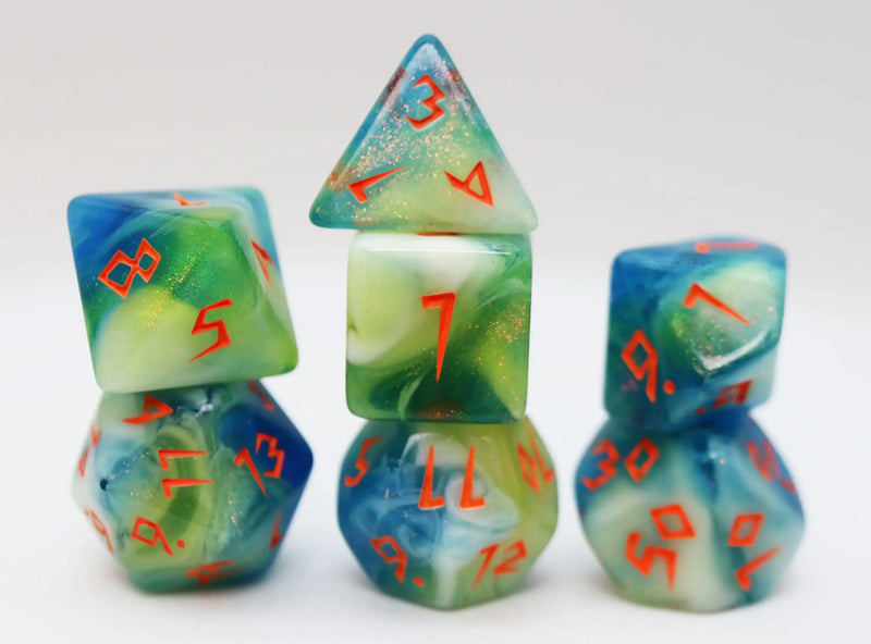 Foam Brain RPG Dice Set - Scratched Clouds - Other