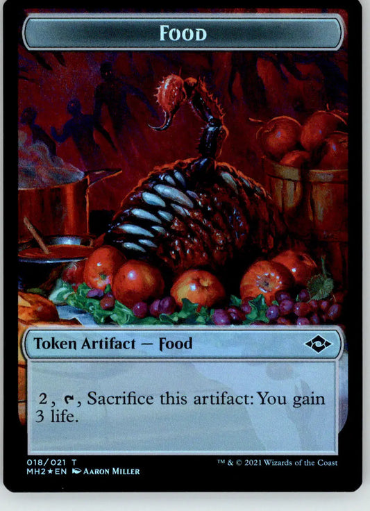 Food (018) // Construct Token - Modern Horizons 2 - 18 // 16 - Foil NM Magic - Magic Card Single