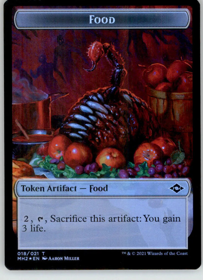Food (018) // Construct Token - Modern Horizons 2 - 18 // 16 - Foil NM - Other