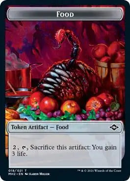Food (018) // Construct Token - Modern Horizons 2 - 18 // 16 - Foil NM - Other