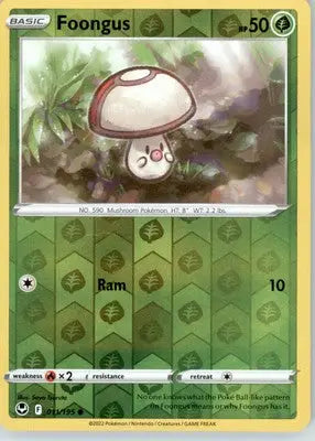 Foongus - SWSH12: Silver Tempest - Reverse Holo LP - #011/195 - Pokémon Card Single