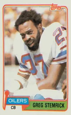 Football 1981 Topps #123 Greg Stemrick RC RC - Football Card Single