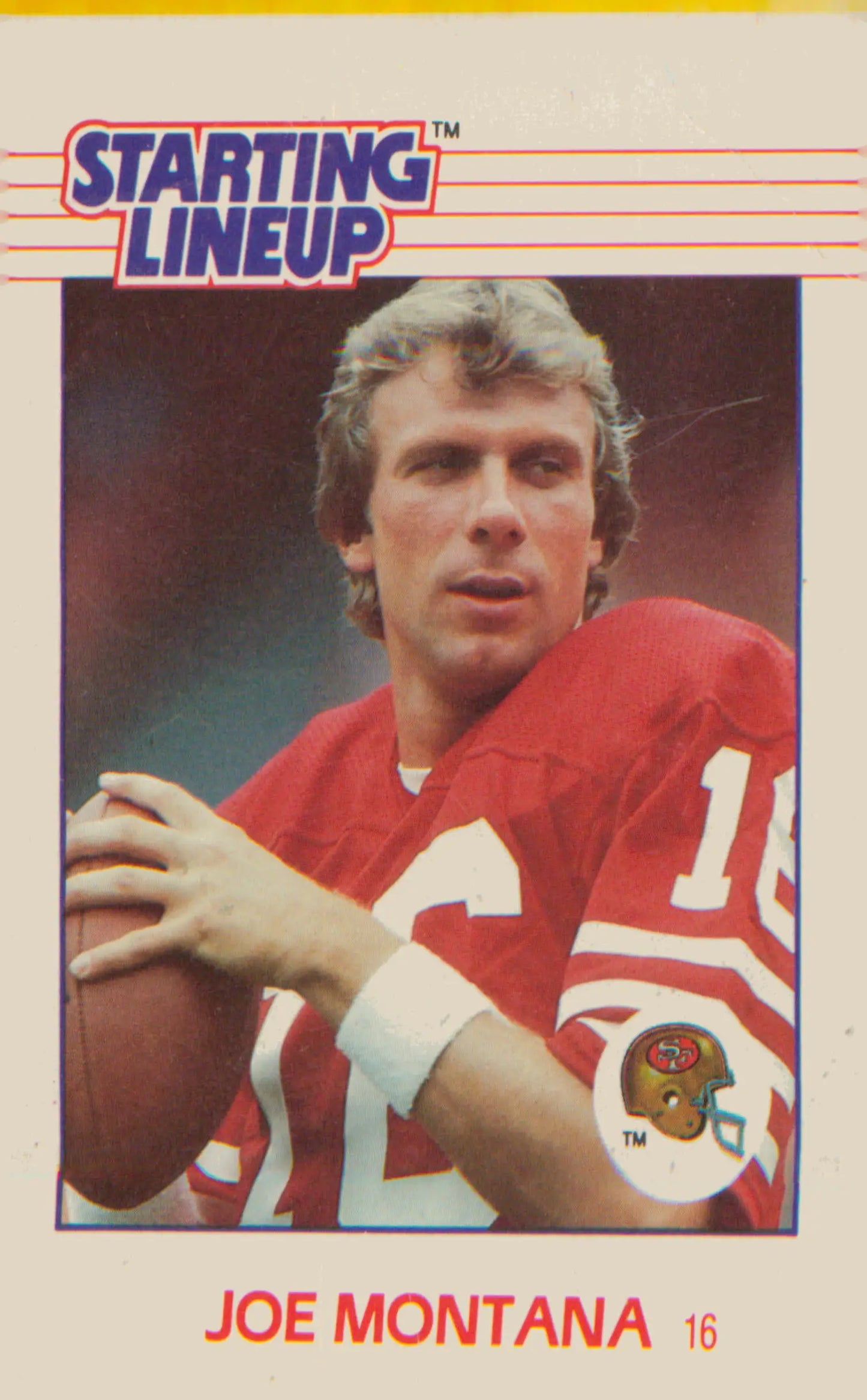 Football 1988 Kenner Starting Lineup Cards #3599125010 Joe Montana - Football Card Single