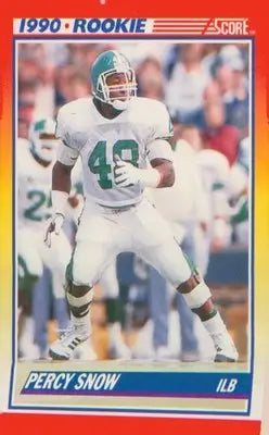 Football 1990 Score #305 Percy Snow RC RC - Football Card Single