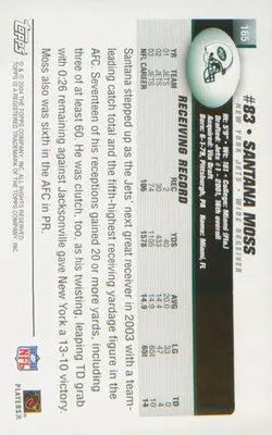 Football 2004 Topps #165 Santana Moss - Football Card Single