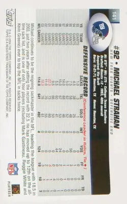Football 2004 Topps Topps Collection #141 Michael Strahan - Football Card Single