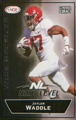 Football 2021 SAGE Premier Draft #153 Jaylen Waddle - Football Card Single