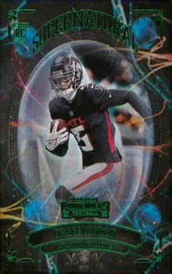 Football 2022 Panini Contenders Supernatural Emerald #SN-DLO Drake London - Football Card Single