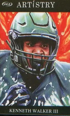 Football 2022 SAGE Artistry #104 Kenneth Walker III - Football Card Single