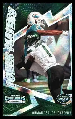 Football 2023 Panini Contenders Power Players #1 Ahmad ’Sauce’ Gardner - Football Card Single