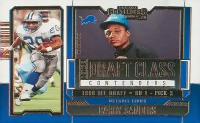Football 2023 Panini Historic Draft Class Contenders #HDC-BSA Barry Sanders - Football Card Single
