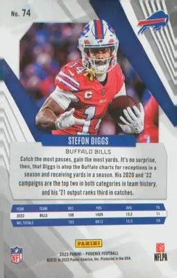Football 2023 Panini Phoenix #74 Stefon Diggs - Football Card Single