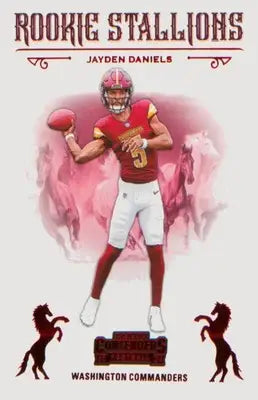 Football 2024 Panini Contenders Rookie Stallions Red #3 Jayden Daniels - Football Card Single