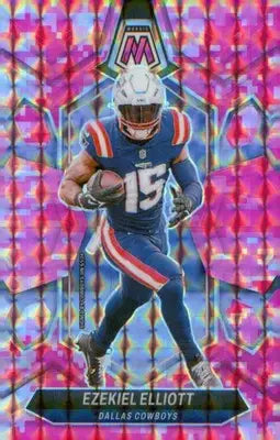 Football 2024 Panini Mosaic Mosaic Camo Pink #58 Ezekiel Elliott - Football Card Single