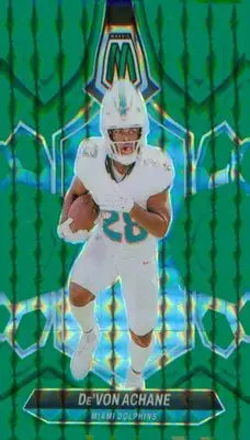 Football 2024 Panini Mosaic Mosaic Green #135 De’Von Achane - Football Card Single