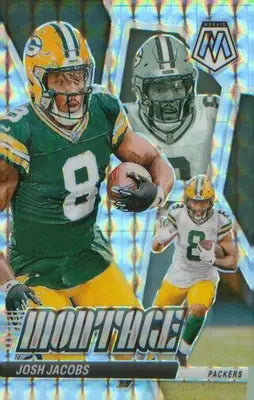 Football 2024 Panini Mosaic Montage Silver #M-17 Josh Jacobs - Football Card Single
