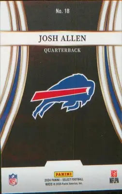 Football 2024 Panini Select Turbocharged #18 Josh Allen
