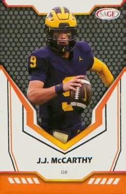 Football 2024 SAGE HIT #135 J.J. McCarthy - Football Card Single