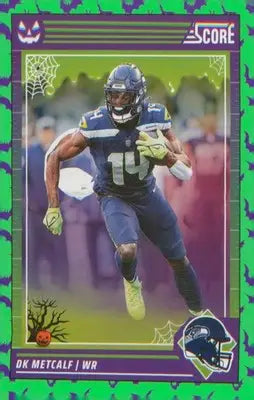Football 2024 Score-A-Treat Green Bats #256 DK Metcalf - Football Card Single