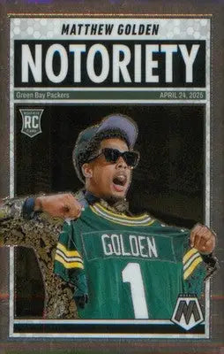 Football 2025 Panini Mosaic Notoriety #21 Matthew Golden - Football Card Single